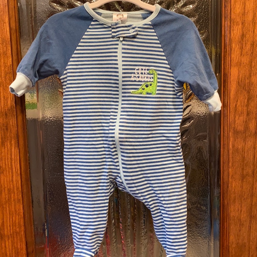 Gerber onesie, 0-3 months, blue & green